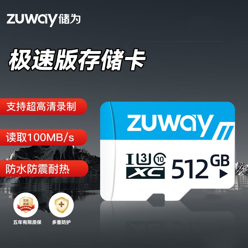 储为(zuway) 512GB TF存储卡